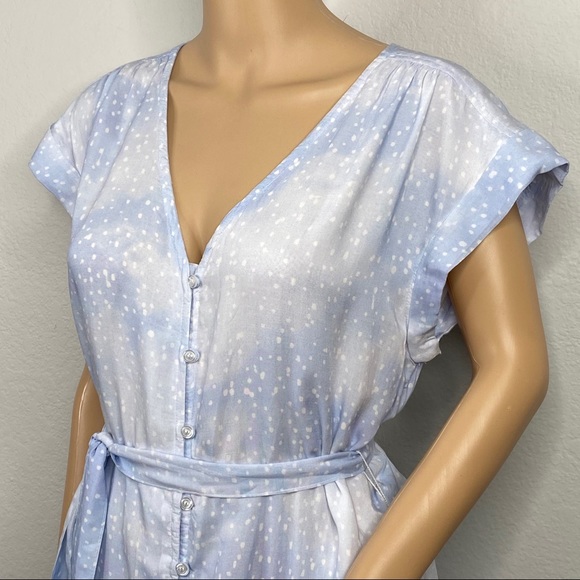 Cloth & Stone Button Down V neck Dress size M - Picture 13 of 16